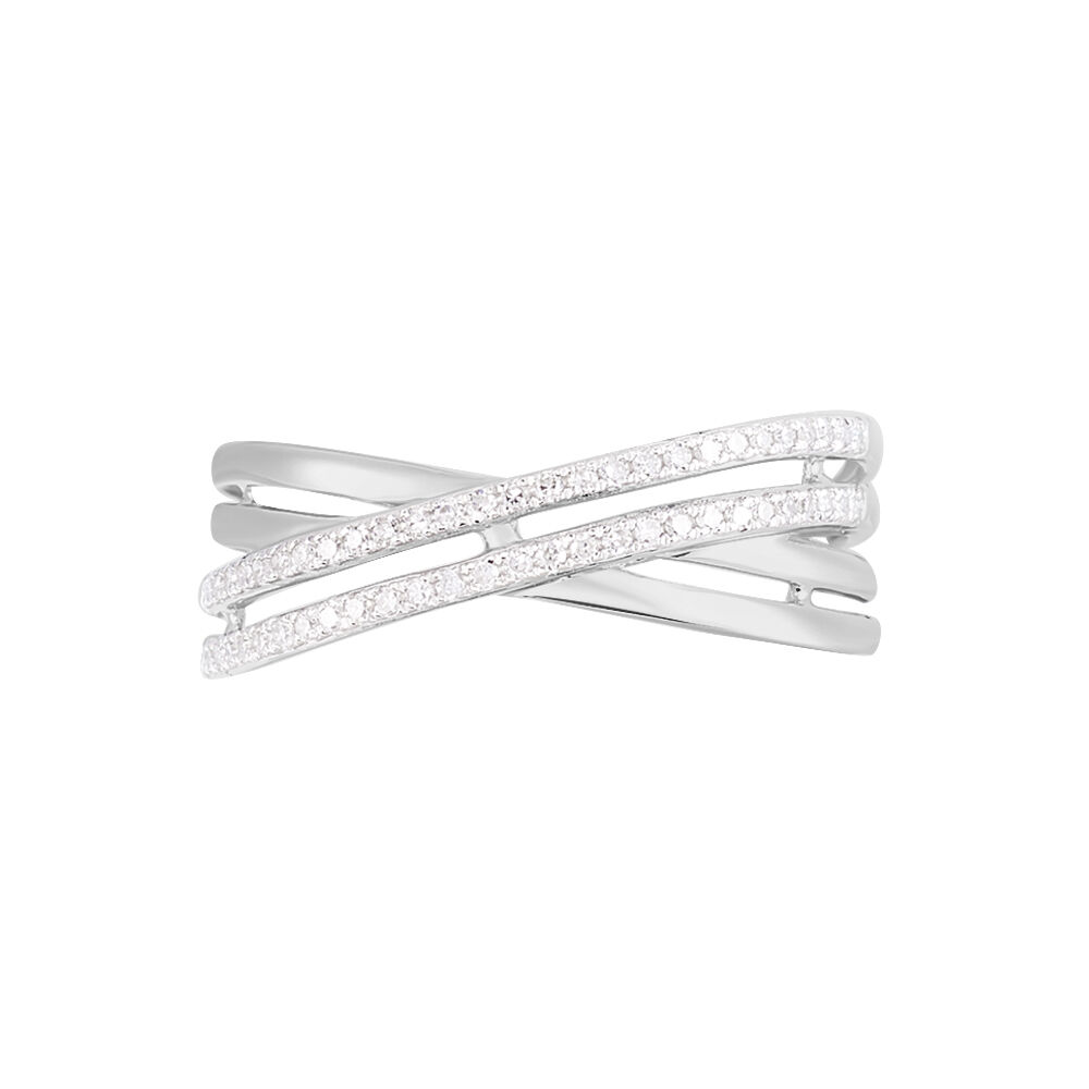 Bague Julianne Or Blanc Diamant Divers - Bagues pierres précieuses Femme | Marc Orian