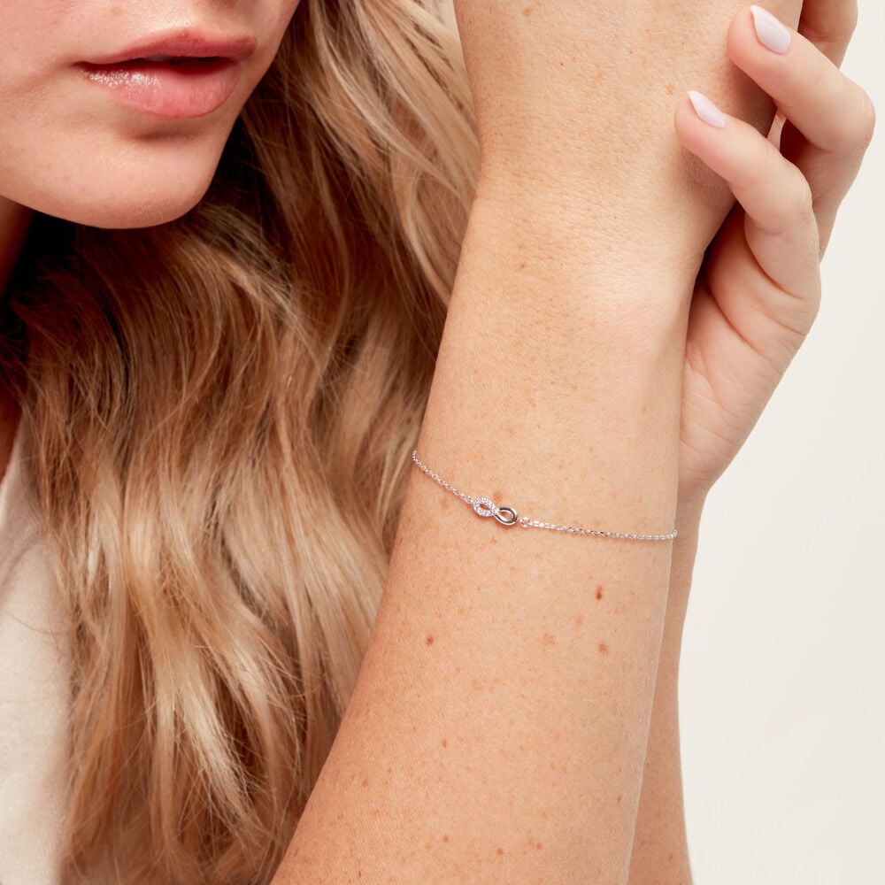 Bracelet Kara Argent Blanc Oxyde De Zirconium - Bracelets fantaisie Femme | Marc Orian