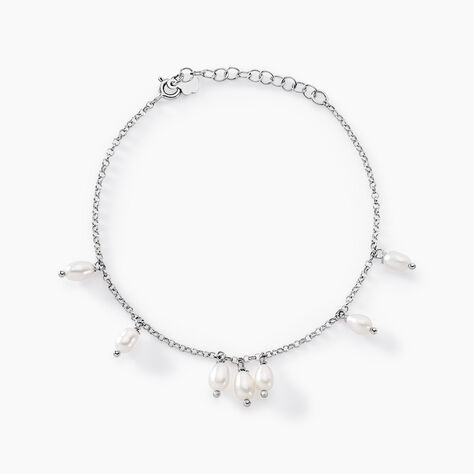Bracelet Didem Argent Blanc Perle De Culture - Bracelets chaînes Femme | Marc Orian