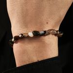 Bracelet Jourdan Boreal Argent Blanc Jade - Bracelets fantaisie Homme | Marc Orian