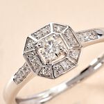 Bague Transmission Or Blanc Diamant - Solitaires Femme | Marc Orian