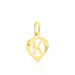 Pendentif Eudocie Coeur Lettre Or Jaune - Pendentifs Famille | Marc Orian