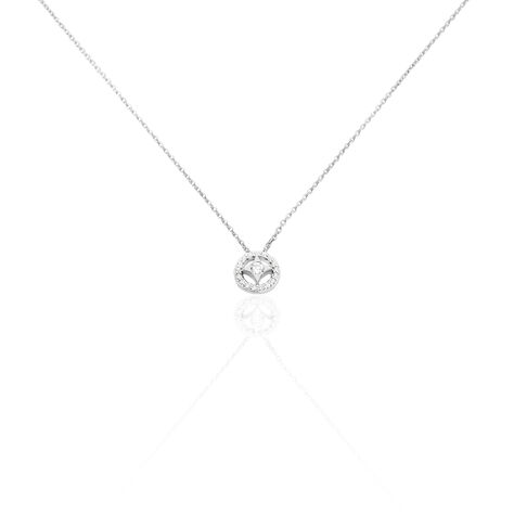 Collier Nour-imen Or Blanc Diamant - Colliers avec pierres Femme | Marc Orian