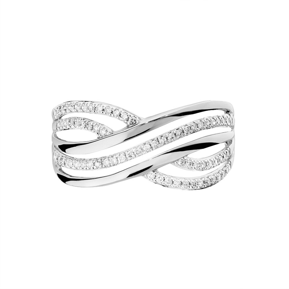 Bague Ocean Or Blanc Diamant - Bagues pierres précieuses Femme | Marc Orian