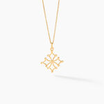 Pendentif Dajo Croix Occitane Or Jaune - Pendentifs Famille | Marc Orian