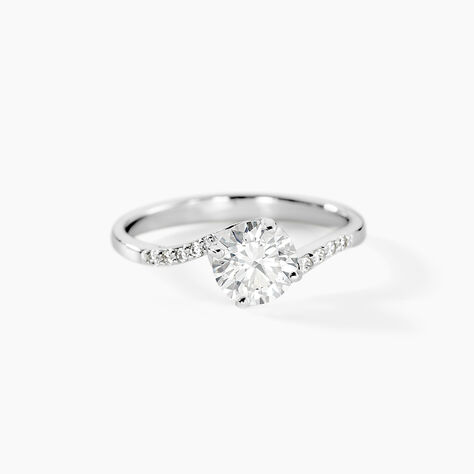Bague Solitaire Maelane Argent Blanc Oxyde De Zirconium - Bijoux fantaisie Femme | Marc Orian