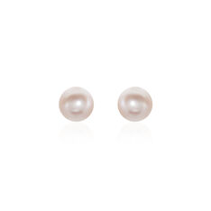 Boucles D'oreilles Puces Ursulina Or Jaune Perle De Culture - Clous d'oreilles Femme | Marc Orian