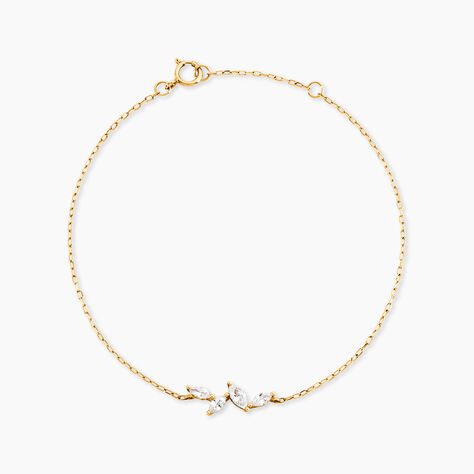 Bracelet Madelia Or Jaune Oxyde De Zirconium - Bracelets cha&icirc;nes Femme | Marc Orian