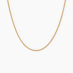 Chaine Ixia Maille Gourmette Diam Argent Dor&eacute; A L'Or 750/1000 - Chaines Unisex | Marc Orian