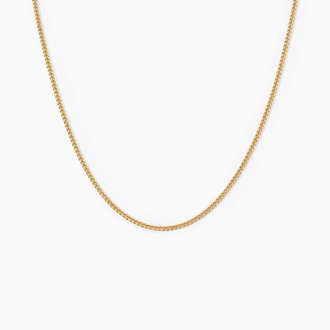 Chaine Ixia Maille Gourmette Diam Argent Dor&eacute; A L'Or 750/1000 - Chaines Unisex | Marc Orian
