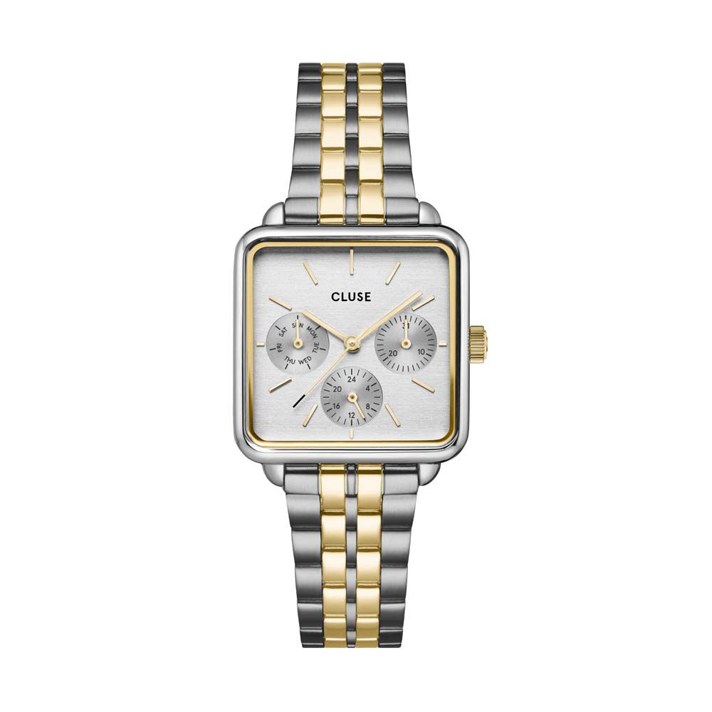 Montre Cluse La Tetragone Multifunction Argent&eacute; - Montres &eacute;tanches Femme | Marc Orian