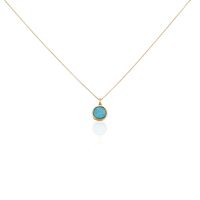 Collier Plaqué Or Neassa Amazonite