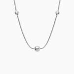 Collier Catarina Argent Blanc - Colliers fantaisie Femme | Marc Orian