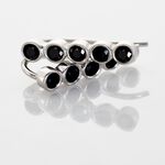 Boucles D'oreilles Grimpantes Perig Argent Oxyde - Piercings d'oreilles Femme | Marc Orian