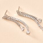 Boucles D'oreilles Pendantes Isalis Argent Blanc Oxyde De Zirconium - Pendantes Femme | Marc Orian
