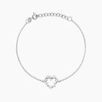 Bracelet Lovella Argent Blanc Oxyde De Zirconium - Bracelets fantaisie Femme | Marc Orian
