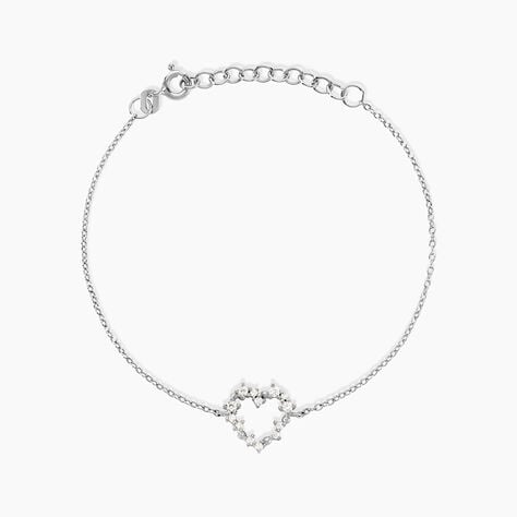 Bracelet Cora Argent Blanc Oxyde De Zirconium - Bracelets fantaisie Femme | Marc Orian