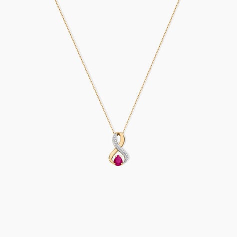 Collier Iolo Or Jaune Rubis - Colliers avec pierres Femme | Marc Orian