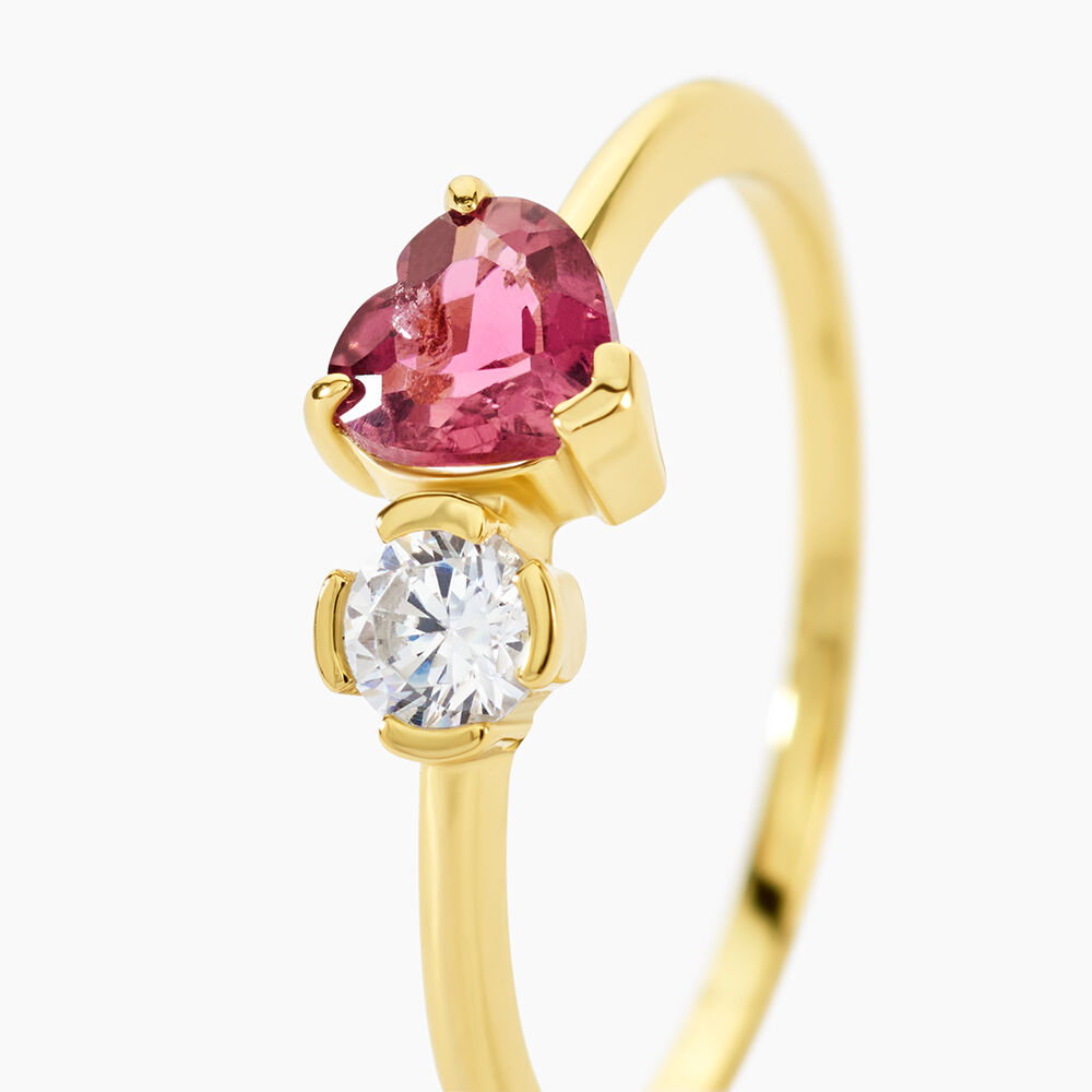 Bague Poem Argent Jaune Tourmaline Oxyde De Zirconium - Bijoux fantaisie Femme | Marc Orian