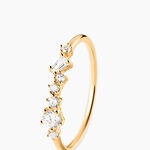 Bague Divine Or Jaune Oxyde De Zirconium - Solitaires Femme | Marc Orian