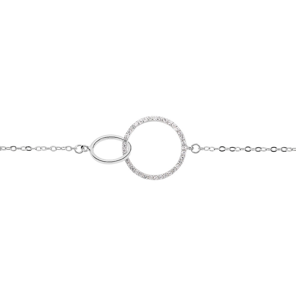 Bracelet Yalaz Argent Blanc Oxyde De Zirconium - Bracelets chaînes Femme | Marc Orian