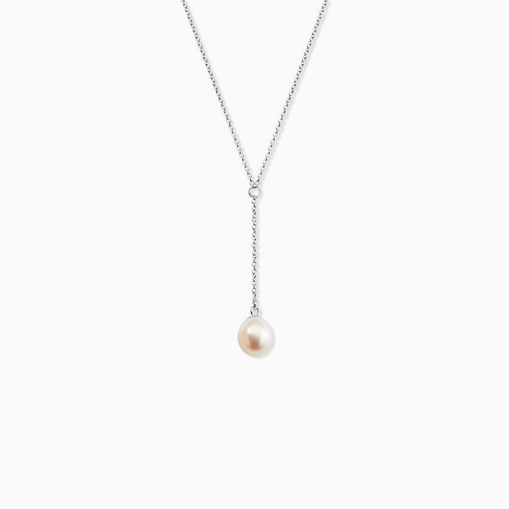 Collier Cristal Argent Blanc Perle De Culture - Colliers avec pierres Femme | Marc Orian
