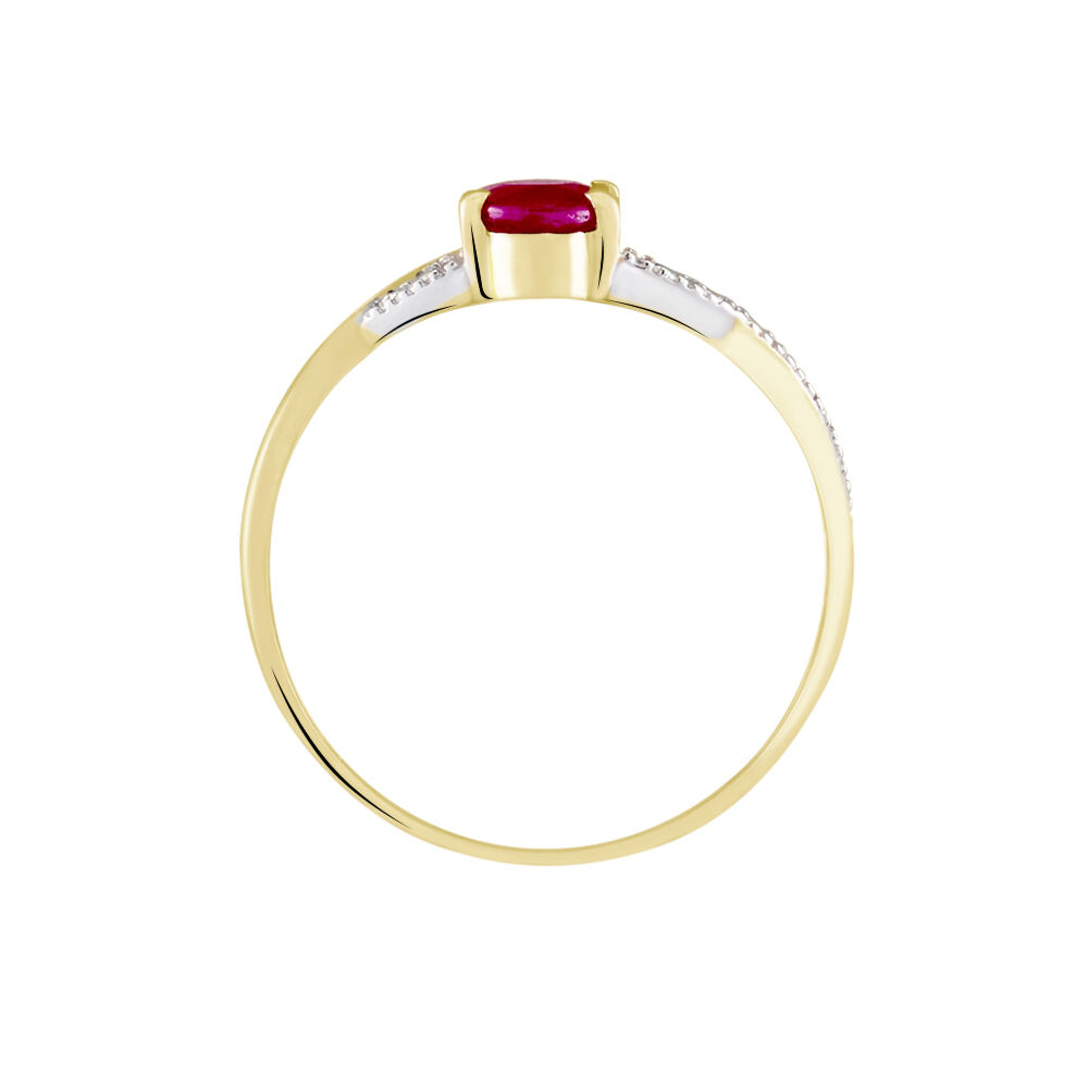 Bague Or Jaune Candice Rubis - Bagues vintage Femme | Marc Orian