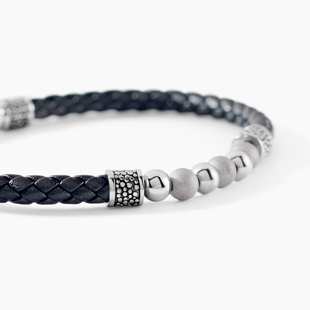 Bracelet Jourdan Pheonix Cuir Noir - Bracelets cuir Homme | Marc Orian