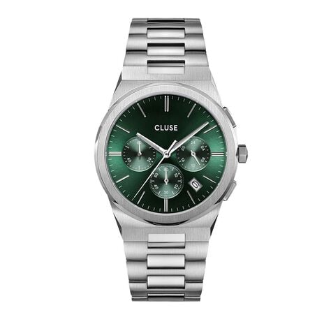 Montre Cluse Vigoureux Chrono Vert - Montres &eacute;tanches Homme | Marc Orian