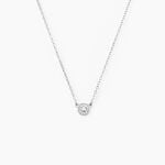 Collier Argent Blanc Auxana Oxyde De Zirconium - Colliers avec pierres Femme | Marc Orian