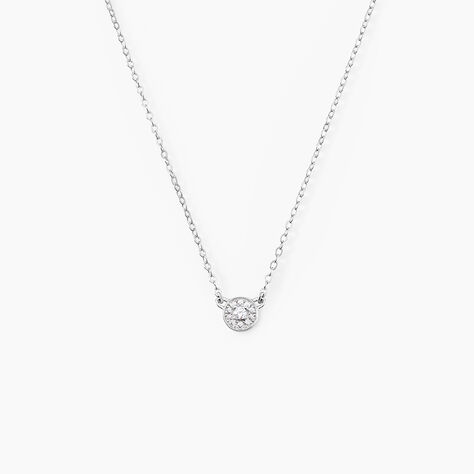Collier Argent Blanc Auxana Oxyde De Zirconium - Colliers avec pierres Femme | Marc Orian