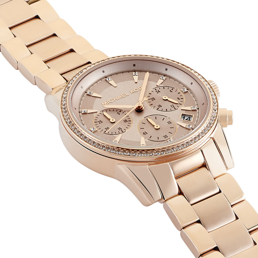 Montre Michael Kors BRYANT Rose - Montres &eacute;tanches Femme | Marc Orian