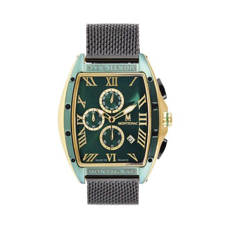 Montre Montignac Tonneau Vert - Montres étanches Homme | Marc Orian