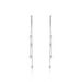 Boucles D'oreilles Pendantes Linda Argent Blanc - Pendantes Femme | Marc Orian