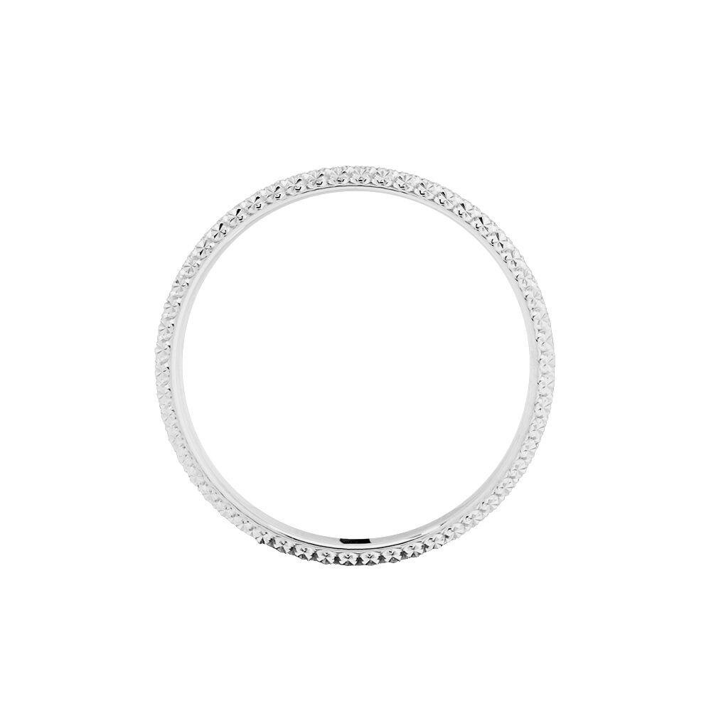 Alliance Multi Facettes Diamantee Or Blanc - Alliances duo Unisex | Marc Orian