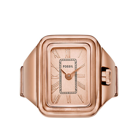 Montre Bague Fossil Raquel Watch Ring Ros&eacute; - Montres &eacute;tanches Femme | Marc Orian