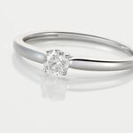 Bague Solitaire Or Blanc Flora Diamant - Solitaires Femme | Marc Orian