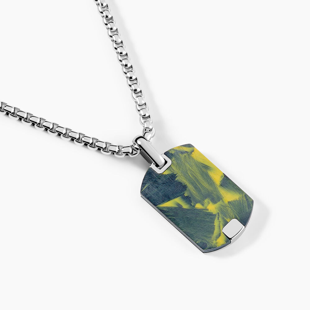 Collier Jourdan Azeneth Acier Argenté - Bijoux Homme | Marc Orian