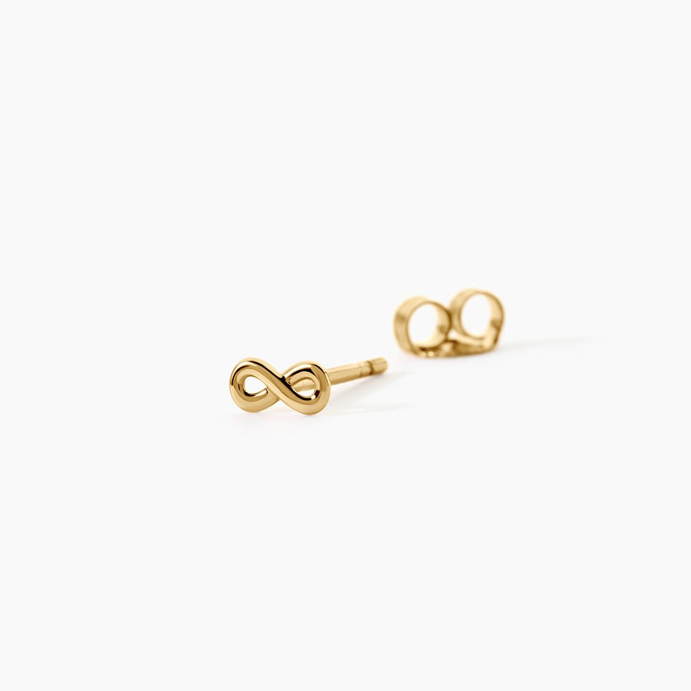 Boucles D'Oreilles Puces Annie-Francoise Argent Dor&eacute; A L'Or 750/1000 - Puces Femme | Marc Orian