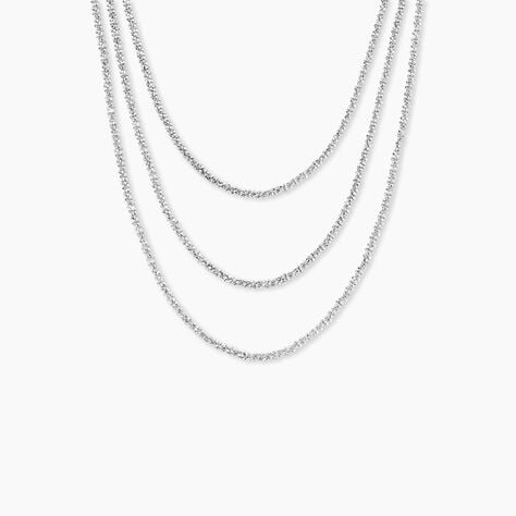 Collier Janelle Argent Blanc - Colliers Femme | Marc Orian