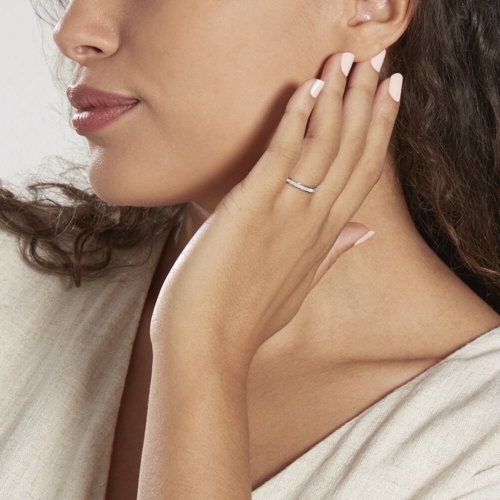 Alliance Fine Diamantee Or Blanc - Alliances personnalisées Famille | Marc Orian