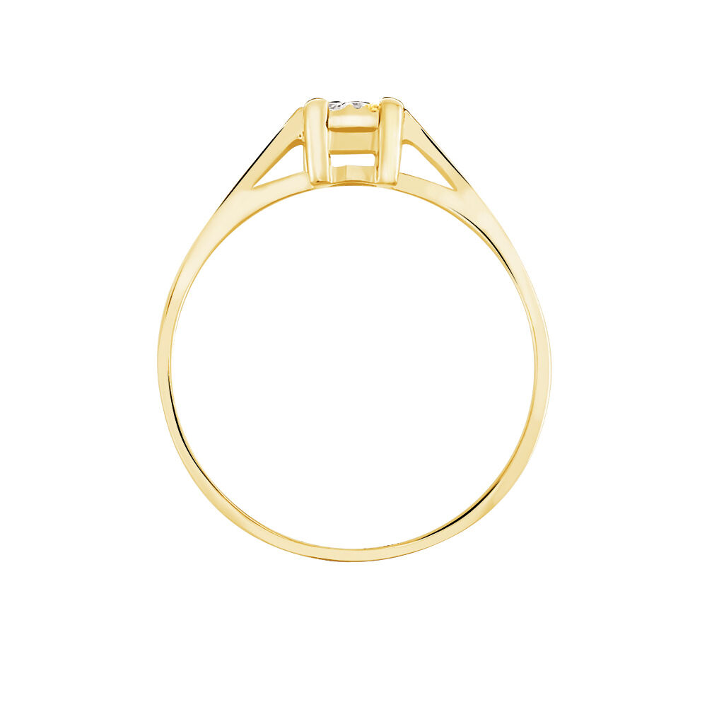 Bague Sandrine Or Jaune Diamant - Parures de mariage Femme | Marc Orian