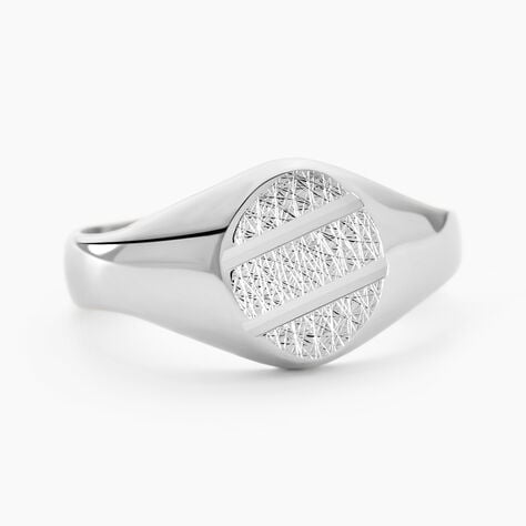 Chevalière Kety Argent Blanc - Bijoux fantaisie Famille | Marc Orian