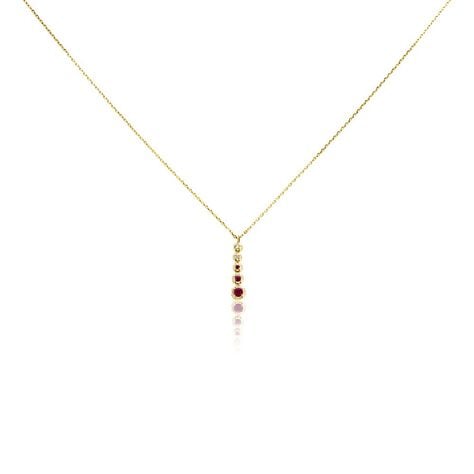 Collier Josephine Or Jaune Rubis - Colliers avec pierres Femme | Marc Orian