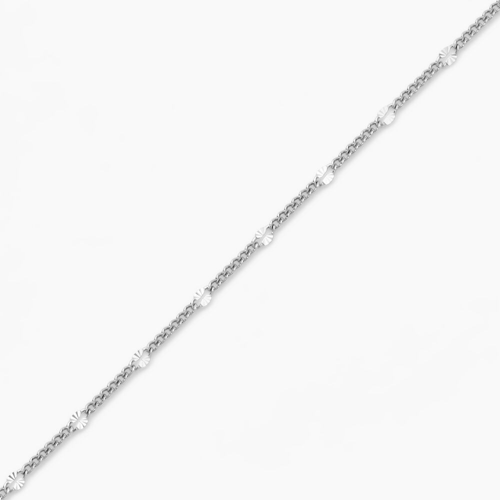 Bracelet Tessie Argent Blanc - Bracelets chaînes Femme | Marc Orian
