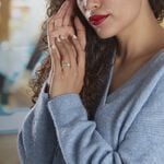 Bague Solitaire Accompagn&eacute; Aramis Or Blanc Diamant Synth&eacute;tique - Parures de mariage Femme | Marc Orian