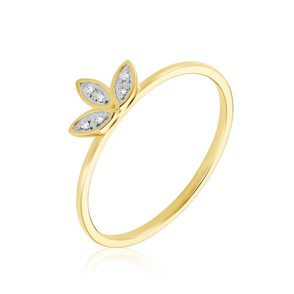 Bague Palmiritio Or Jaune Diamant - Bagues pierres précieuses Femme | Marc Orian