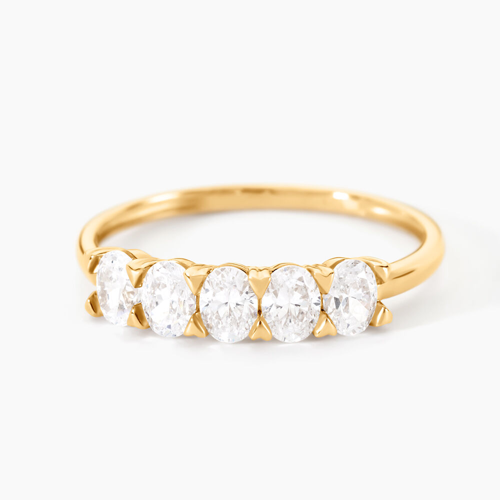 Alliance Mirjami Or Jaune Oxyde De Zirconium - Alliances avec pierres Femme | Marc Orian