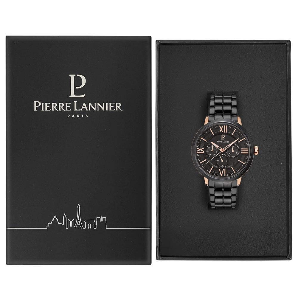 Montre Pierre Lannier Collection Beaucour Noir - Montres étanches Homme | Marc Orian