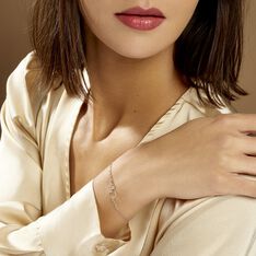 Bracelet Estina Argent Blanc - Bracelets chaînes Femme | Marc Orian